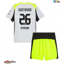 Camiseta Borussia Dortmund Julian Ryerson #26 Visitante Equipación para niños 2025-26 manga corta (+ pantalones cortos)